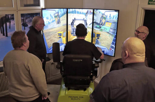 Simulatorkörning på Bomhus Trafikskola och grundare av Svea TrafikCenter i Gävle, Gästrikland.